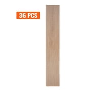 KFFKFF Peel and Stick Vinyl Floor Tiles, 36 Tiles Measuring 36x6 inches, 2.5mm Thickness, Mimics Natural Wood Grain, Ideal for DIY Home Improvement in Kitchens, Dining Rooms, Bedrooms, and Bathrooms