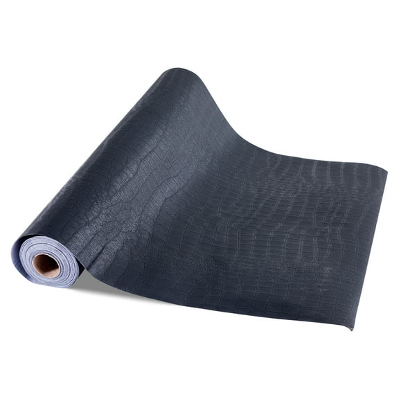 KFFKFF Peel and Stick Wallpaper, 15.7 x 393.7 inch Contact Paper with Black Cracked Texture, Waterproof Self-Adhesive Vinyl Roll for Easy Cleaning and Decoration in Bedrooms, Kitchens, Bathrooms