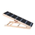 thumbnail image 1 of KFFKFF Pet Access Ramp, Collapsible Ramp for Pets, Versatile Pet Ramp for Small to Large, Elderly Dogs & Cats, Wooden Animal Ramp with 41.3" Extended Length, Adjustable Height from 13.77" to 25.59", 1 of 9