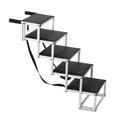 thumbnail image 1 of KFFKFF Pet Stairs for Vehicles, Broad 5-Step Canine Ramp, Foldable Aluminum Dog Steps with Anti-Slip Coating, Easy-to-Carry Design for Cars, SUVs, and Trucks, Holds up to 150 lbs, 1 of 9