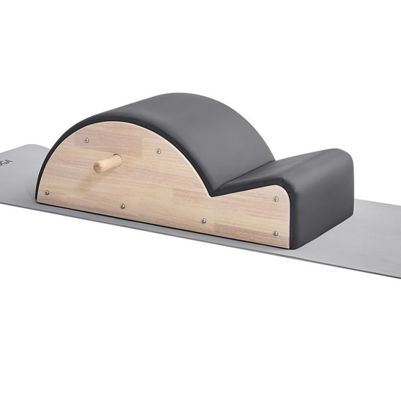 KFFKFF Pilates Spine Corrector, Home Gym Yoga Accessory, Rubber Wood Fitness Training Tool, Arc-Shaped Workout Equipment for Spine Exercises, Balance, Core Strengthening, and Stretching