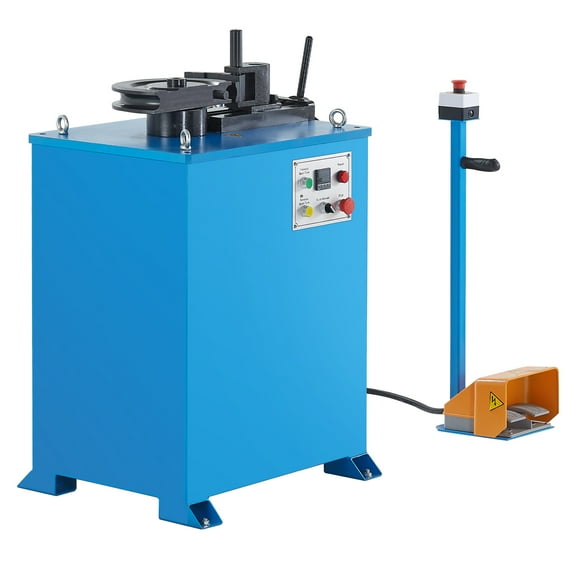 KFFKFF Pipe Shaping Equipment, 1.5 KW Electric Pipe Molder for 5/8 to 1-1/2 inch Tubes, Pipe Molding Device with 5 Die Sets, Manual & Auto Functions and 180 Maximum Bending Degree