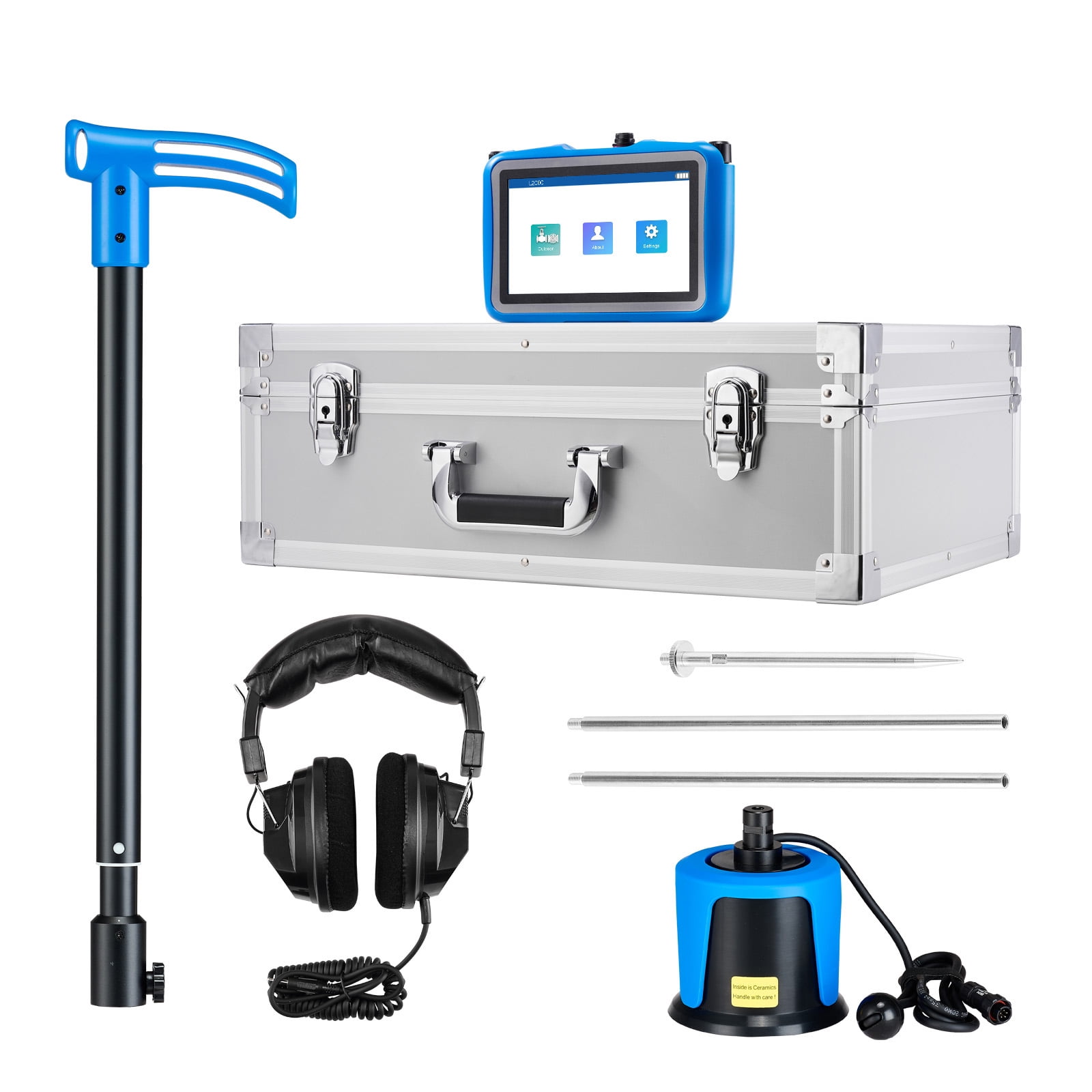KFFKFF Pipe Water Leak Detector for Outdoor Use, 1Hz-10000Hz Frequency ...