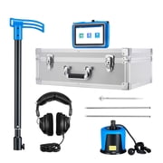 KFFKFF Pipe Water Leak Detector for Outdoor Use, 1Hz-10000Hz Frequency Range, 7" Touchscreen Locator for Plumbing up to 16.4FT 5m Underground - Includes Medium Sensor, Listening Rods