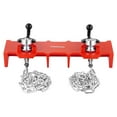 thumbnail image 1 of KFFKFF Pipe Welding Vise, Adjustable 1/2" to 8" Clamp with Dual Chains & Crank Handles, Durable Cast Iron Tool for Various Pipe Applications, 1 of 9
