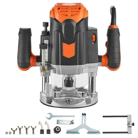 KFFKFF Plunge Router Variable Speed Plunge Base Router 3-1/4 HP 12000-23000 RPM
