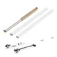 thumbnail image 1 of KFFKFF Pocket Door Frame Kit, Adjustable for 24-36 in Wide and 80 in High Doors, Sliding System with Dual Soft Close Mechanism, Quiet and Smooth Operation, Simple Installation, 1 of 9