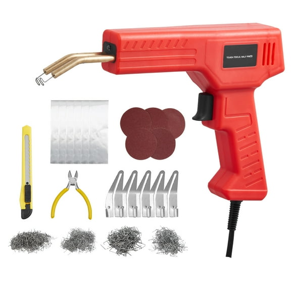 KFFKFF Polymer Fusion Tool, 100W Polymer Fusion Apparatus with 800 Hot Fasteners, Expert Hot Fastener Fusion Apparatus, Polymer Auto Fender Restoration Set with LED Illumination for Canoe, Playthings