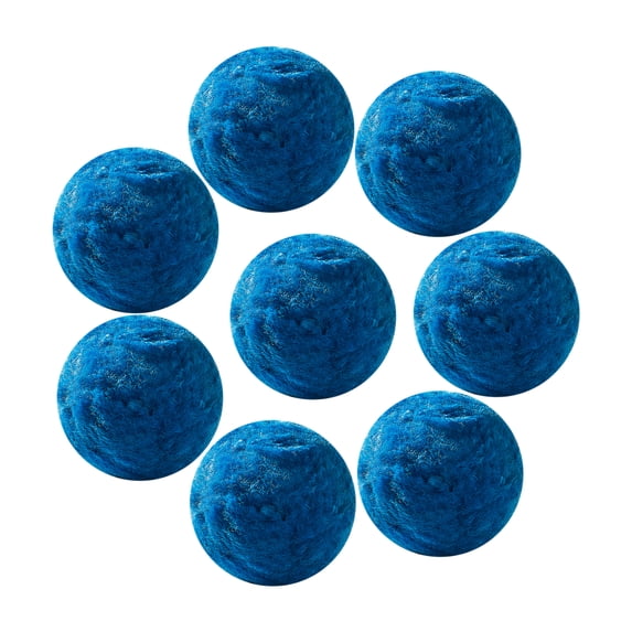 KFFKFF Pool Filtration Spheres, 4 lbs, Alternative to Pool Filtration Sand, Recyclable Blue Polyester Fiber Filtration Material with Cleaning Sack