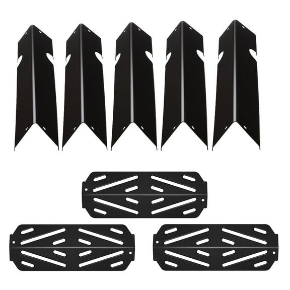 KFFKFF Porcelain-Enameled Steel Flavorizer Bars and Heat Deflectors,17-inch Grill Replacement Parts, Compatible with Genesis II 310, 315, 335, 340, E/S 325s, ES/SX 325s, E/S 335, EX/SX/EPX-335 Grills