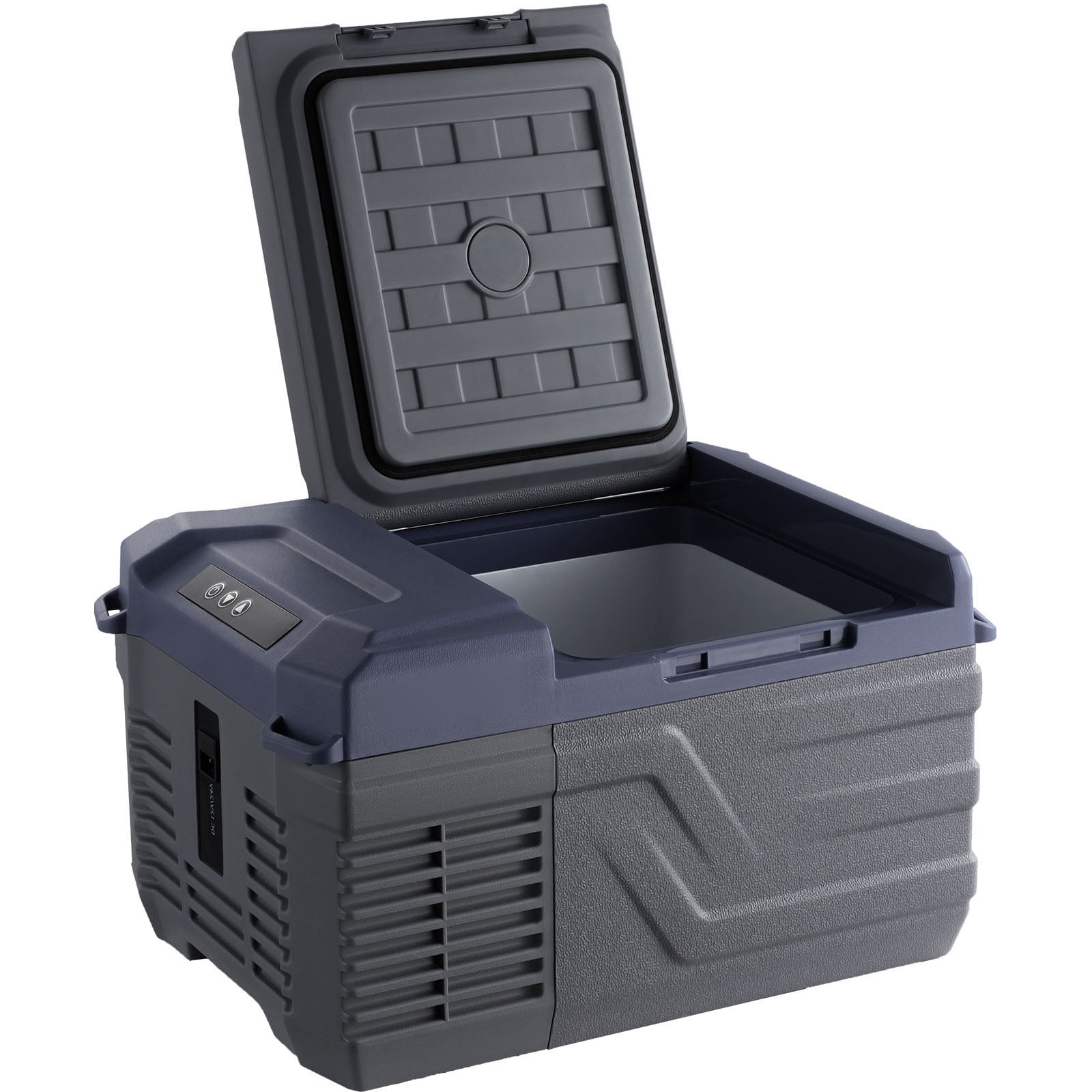 KFFKFF Portable 12V Car Refrigerator, 9L Single Zone Freezer with Adjustable Temperature Range -4℉ to 68℉, Compatible with DC 12/24V and AC 100-240V for Camping, RV, and Outdoor Use