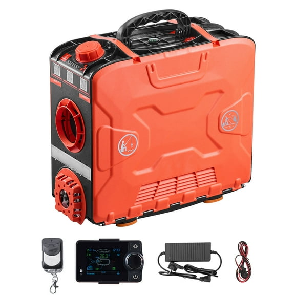 KFFKFF Portable 8KW Diesel Air Heater, DC 12V, All-in-One Unit with Bluetooth App Control, Remote Control, LCD Screen, and 1.2 Gal Fuel Tank for Vehicles, RVs, Campers, Vans, and Garages