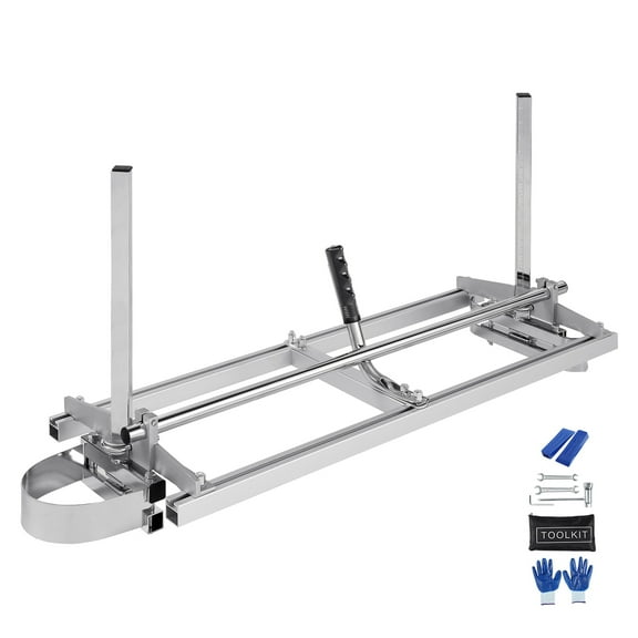 KFFKFF Portable Chainsaw Mill, 14"-36" Guide Bar, Galvanized Steel Planking Mill with 0.2"-11.81" Cutting Depth, Cross Cutting Saw Mill for Wood Lumber, Ideal for Builders and Woodworkers