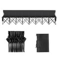 thumbnail image 1 of KFFKFF Portable Collapsible Bench, 8-Person Seating, Foldable Team Bench for Outdoors, Camping Chair with Back Support & Transport Bag, Instant Setup for Soccer, Fishing, Black, 1 of 9
