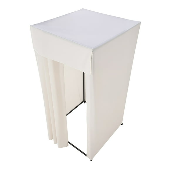 KFFKFF Portable Dressing Room with Durable Curtains, Privacy Space Featuring Casters and a Robust Metal Hook, Ideal for Boutiques, Malls, Tailor Shops, and Outdoor Use (39 x 39 x 81 in