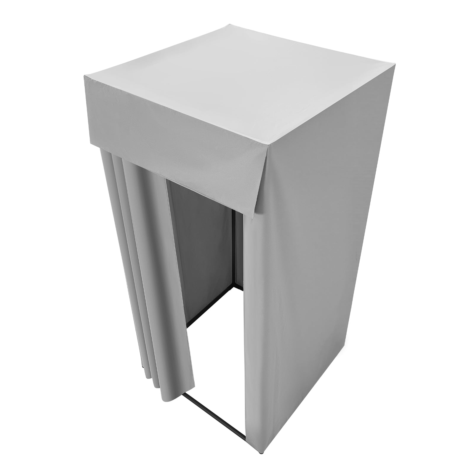 KFFKFF Portable Fitting Room with Durable Polyester Curtains, Privacy Space Featuring Shading Curtain and Hook, Suitable for Boutiques, Malls, Tailor Shops, and Outdoor Use - 39 x 39 x 78 in