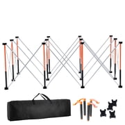 KFFKFF Portable Folding Workstand, 6.12 x 4.14 ft Collapsible Workbench, 4500 lbs Load Capacity, Foldable Design with Storage Bag, Table Top Not Included, Ideal for Garage, Workshop, and Outdoor Use