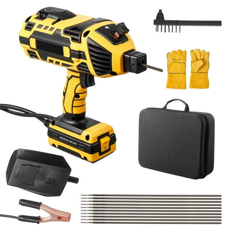 KFFKFF Portable Handheld Welding Machine, 20-120A ARC Welder with Adjustable Current and IGBT Inverter, 110V Stick Welder with Hot Start Function for 1/16"-1/8" Rods