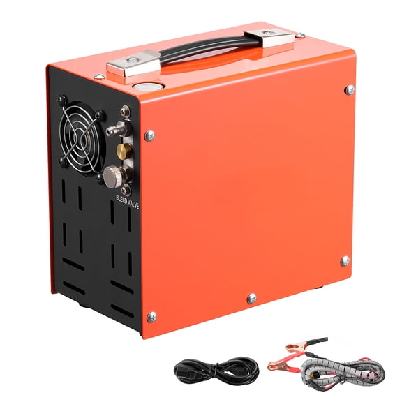 KFFKFF Portable PCP Air Compressor 4500PSI with Manual Stop, 350W DC12V/AC120V, Compact Paintball Tank Compressor for Air Rifles and Diving Bottles