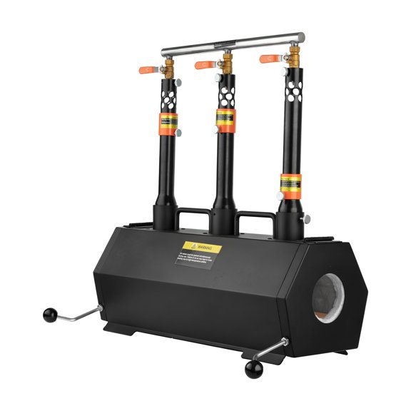 KFFKFF Portable Propane Forge with 3 Burners, 2600 Heat Capacity for Metalwork, Hexagonal Design, Durable Cold-Rolled Steel Construction, Ideal for Tool and Knife Crafting, Blacksmithing