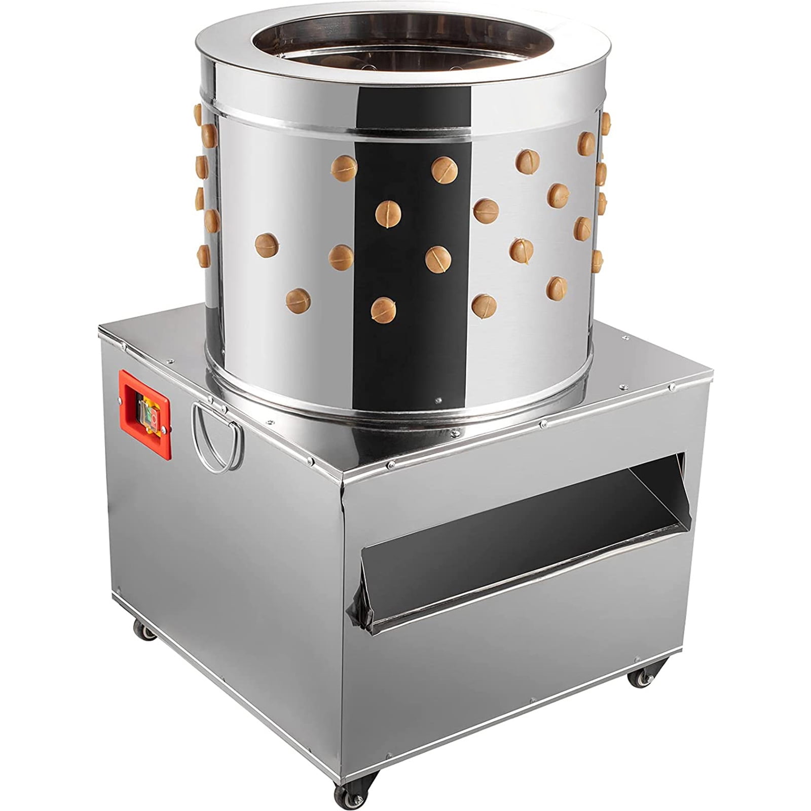 KFFKFF Poultry De-Feathering Machine, 50cm, for Efficient Turkey and Chicken Plucking, Made of Durable Stainless Steel