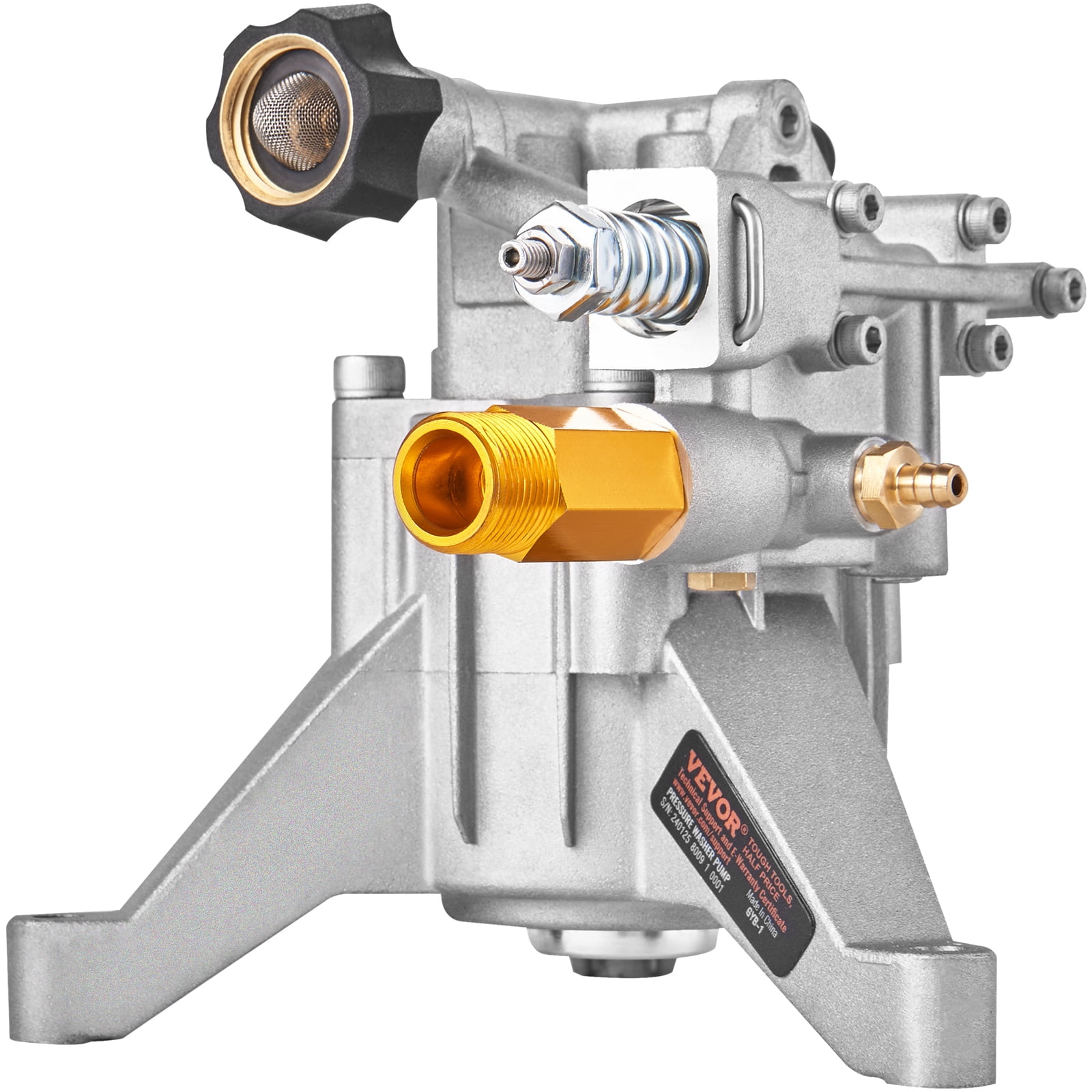 KFFKFF Power Washer Pump, Vertical Shaft of 7/8", 2600 PSI, 2.5 GPM, Substitute Washer Pumps Kit, Component Washer Pump, Suitable for Honda, Simpson, RYOBI, Briggs & Stratton, Subaru, Craftsman
