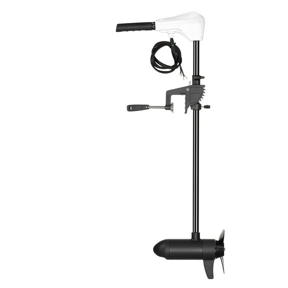 KFFKFF Powered Aquatic Propeller, Rear-Mounted Marine Vessels 12V 55lbs Force, 8-Gear Electric Marine Mechanism w/ Power Level Display, Suitable for Canoes, Angling Vessels in Fresh/Salt Water