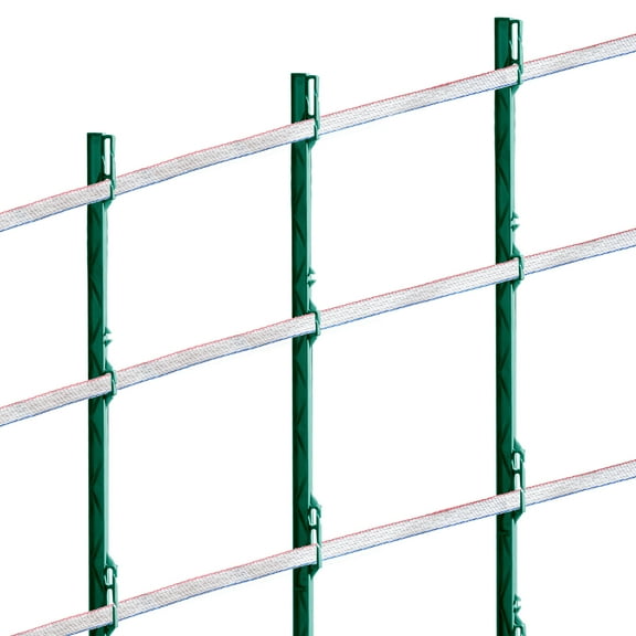 KFFKFF Powered Boundary Ribbon, Spanning 1640Ft 500M, 3/4" Broad Polywire Barrier with 6 Stainless Steel Threads Ensuring Consistent Current Flow, Resilient to UV & Corrosion, Portable Polywire