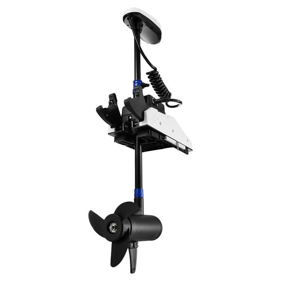 KFFKFF Powered Navigational Motor, 55lbs Propulsion, GPS Enabled, 10-Velocity Stern Mounted Marine Outboard Engine with Remote Operation & LCD Power Display, Suitable for Kayaks, Angling Vessels