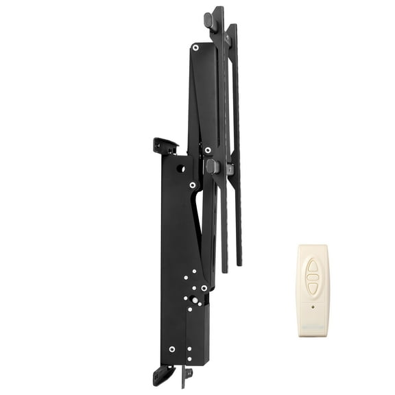 KFFKFF Powered TV Bracket, Electrically Modifiable TV Mount for Ceiling, Motor-Operated TV Mount Bracket with Maximum VESA 24 x 24 in, Accommodates TVs Weighing Up to 88 lbs