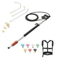 thumbnail image 1 of KFFKFF Pressure Washer Telescoping Wand, 24 ft, 4000 psi, Extendable Spray Wand with Power Washer Extensions, Gutter Cleaning Tool, Pivot Coupler, 7 Spray Nozzle Options, Adjustable Support Strap, 1 of 9