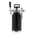 thumbnail image 1 of KFFKFF Pressurized Growler Mini Keg Draft Beer Growler Home 64 oz 1.89 Liter Blue, 1 of 9