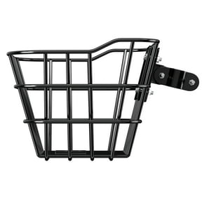 KFFKFF Primary Bike Basket, Electric Scooter Holder with Secure Attachment - Holds up to 20 lbs, Constructed from Robust Steel, Appropriate for Kids' Bicycles/Adult Cycles