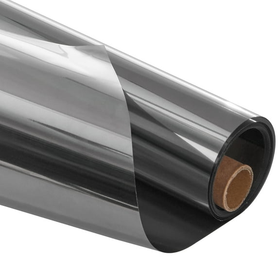 KFFKFF Privacy Window Film, Unidirectional Window Shade, Sunlight Mirror Reflection Heat Management Glass, Adhesive-free Sunlight Barrier, View Outward Not Inward Window Covering