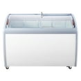 thumbnail image 1 of KFFKFF Professional Ice Cream Showcase, 12.8 Cubic Feet Storage Freezer, Portable Transparent Lid Deep Freezer, Dining Establishment Sorbet Serving Cabinet with 4 Metal Baskets, 1 of 9
