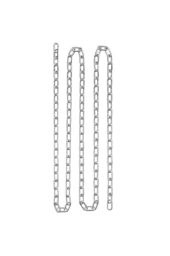 Proof Coil Chain, 3/16" x 250', 1100 lbs Safe Working Load, Zinc-Plated Tested Coil Chain with Two Quick Links, Galvanized Carbon Steel Link Chain for Towing, Hanging, Camping, and Pet Use