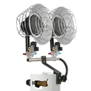 KFFKFF Propane Tank Top Heater, 30000 BTU Infrared Radiant Heating with 180-Degree Coverage, Adjustable 3-Level Heat Settings for Outdoor Activities like Ice Fishing, Hunting, and Work, Single Burner