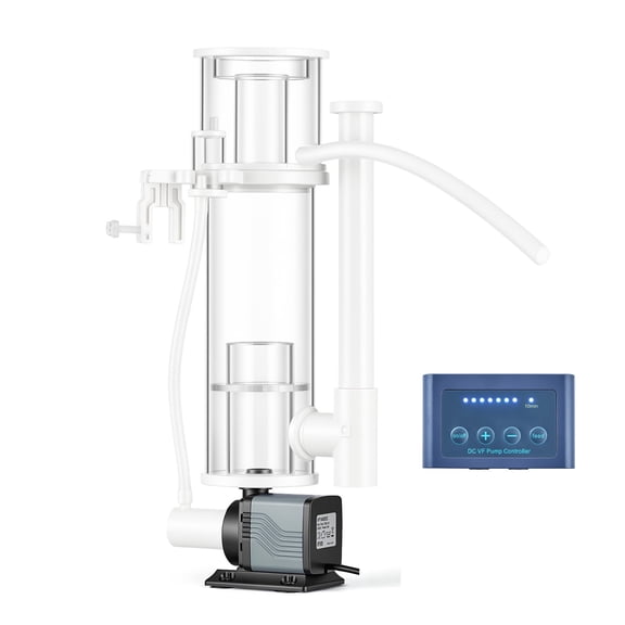 KFFKFF Protein Skimmer for 30-80 Gal Saltwater Aquarium with DC Pump, Adjustable Control, Hang-On Design for Medium Saltwater Aquariums and Reef Tanks