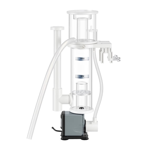 KFFKFF Protein Skimmer for 20-30 Gallon Saltwater Aquariums, Hang-On Design with Adjustable DC Pump, Ideal for Small Saltwater and Reef Tanks