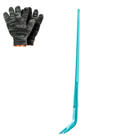 KFFKFF Prylever Bar with 2000 lbs Capacity, 52.5-Inch Carbon Steel Handle, 56-Inch Long Crowbar for Concrete Work, Demolition, and Industrial Applications
