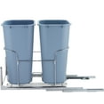 thumbnail image 1 of KFFKFF Pull-Out Trash Can Double Pullout Waste Container Kitchen Trash Can 70L with Soft Close Grey, 1 of 9