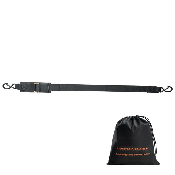 KFFKFF Pull-back Ratchet Straps, 2 in x 4 ft Securement Straps with Safety Lock S Hooks, Dual Pack Robust Ratchet Straps with 1500 lbs Tensile Strength, Suitable for Trailers, Automobiles, Boat