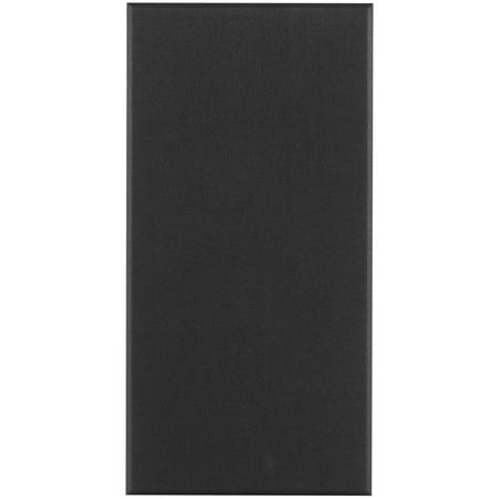 KFFKFF Quartet of Acoustic Panels, 2-inch Depth 23.6 x 11.8 inch Fiberglass Noise Reduction Panels, Stick-on Soundproof Wall Planks, Suitable for Studios, Office, Home Cinema, Conference Room, Black