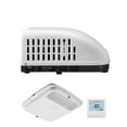 thumbnail image 1 of KFFKFF RV Air Conditioner, 13500 BTU Roof-Top AC Unit, 65 dB Sound Dampening Tech, Includes Air Flow Box, Control Interface and Installation Gear, Ideal for Vans and Trailers, White, 1 of 9