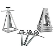 KFFKFF RV Stabilizer Jacks, 4 Pack Aluminum RV Leveling Jacks, RV Stack Jacks for RV Travel Trailer Camper, Single Screw Jack Support up to 6000 Lbs, Adjustable from 11 inch to 17 inch