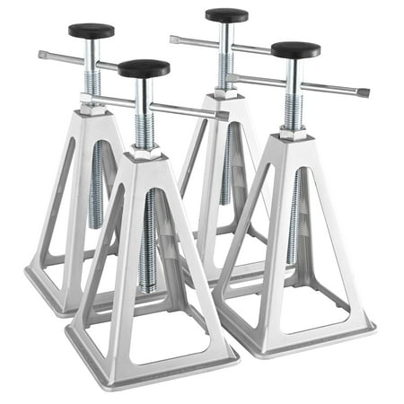 KFFKFF RV Stabilizer Jacks, 4-Pack, for Travel Trailers and Campers, Adjustable Single Screw Design, 11"-17" Height, 6000 Lbs Capacity