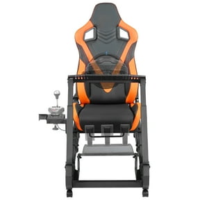 KFFKFF Racing Simulator Stand with Mobility for Logitech G923/G920/G29, Durable Steel Frame for Driving Games - Compatible with Thrustmaster T248P, Adjustable Steering Wheel and Pedal Support330 LBS