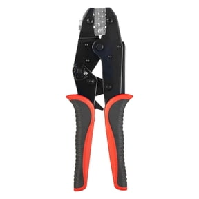 KFFKFF Ratcheting Wire Crimper Tool, 24-10 AWG, Efficient Electrical Terminal Crimping Pliers with Clear Metric & AWG Markings, Quick Release Mechanism, Adjustable Pressure for Various Terminals