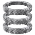 thumbnail image 1 of KFFKFF Razor Cables, 147 ft Razor Spiked Wire, 3 Bundles Razor Wire Barrier Razor Barrier, Razor Ribbon Spiked Wire Zinc-Coated Razor Wire Barrier, Bundles Razor for Yard, 1 of 9