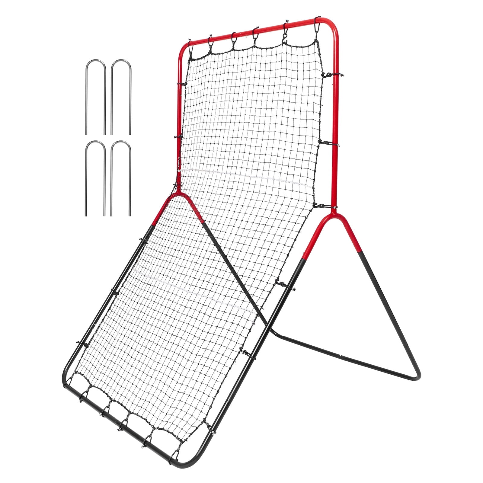 KFFKFF Rebound Net for Baseball & Softball, 3 x 4.5 ft, Multi-Angle PitchBack Trainer, Ideal for Fielding and Throwing Drills